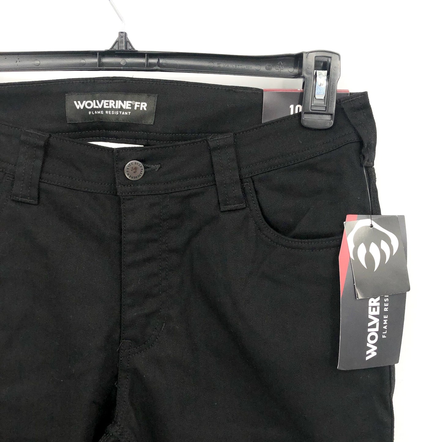 WOLVERINE Women's FR Flame Resistant Straight Jeans Size 14 Black Stretch NWT
