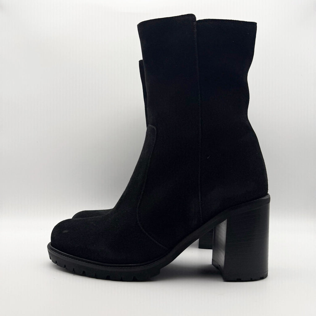 La Canadienne Womens Peppa Ankle Boots US 8 Black Suede NWOB