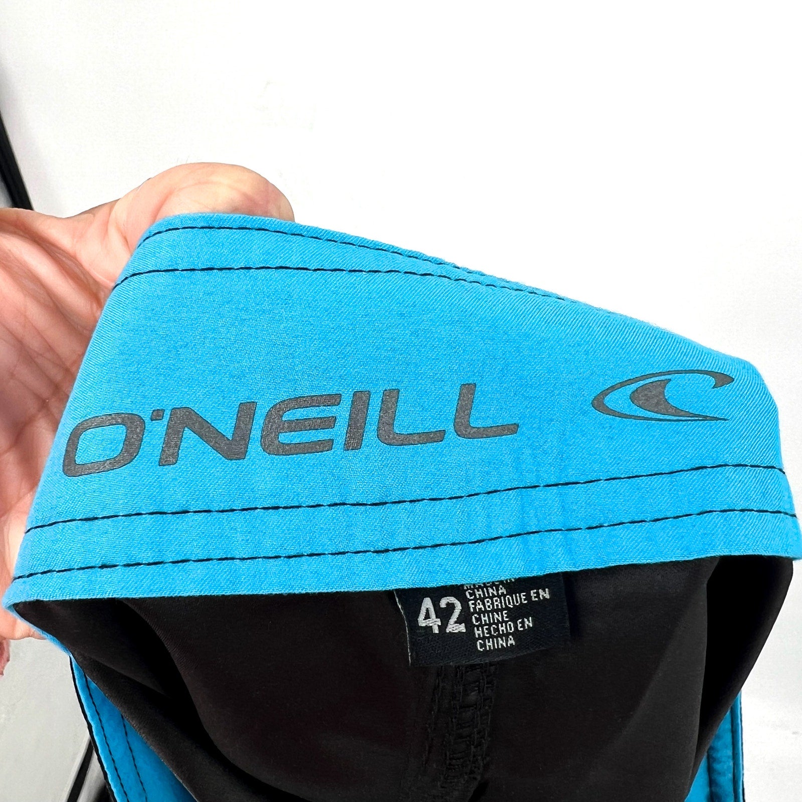 O'NEILL Mens Santa Cruz Solid 2.0 Boardshorts Size 42 XXL Black Drawstring NWT