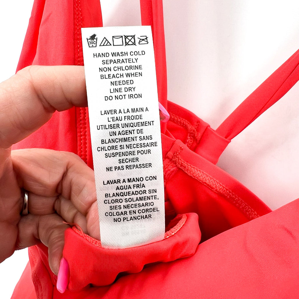 TOMMY BAHAMA Novelty Pearl One Piece Swimsuit Size 6 Pink Coral V neck NWT