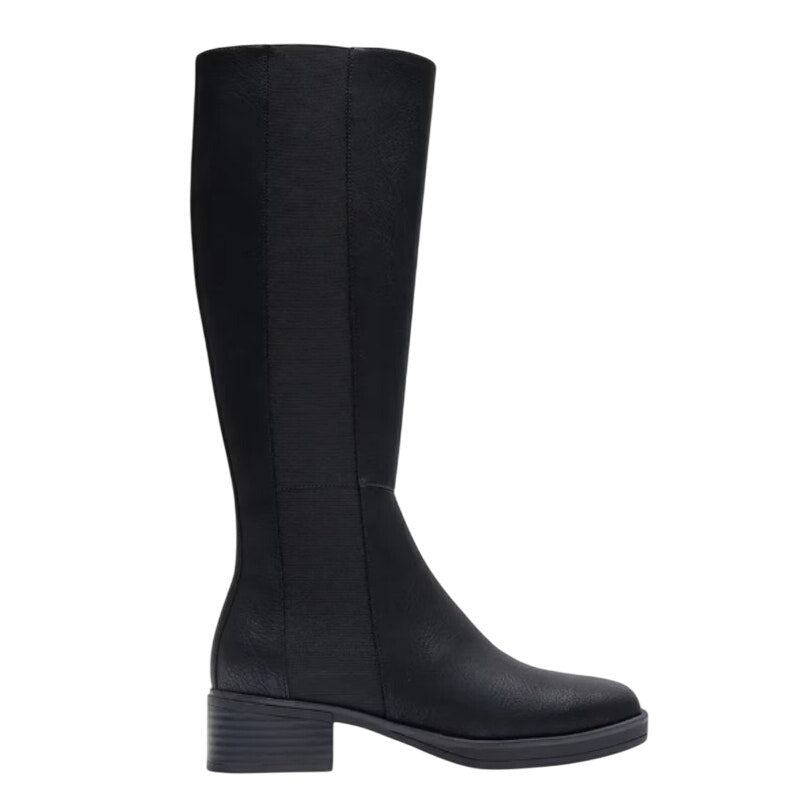 Aerosoles Womens Daria Knee High Boots Size 7 M Black Vegan Leather NIB