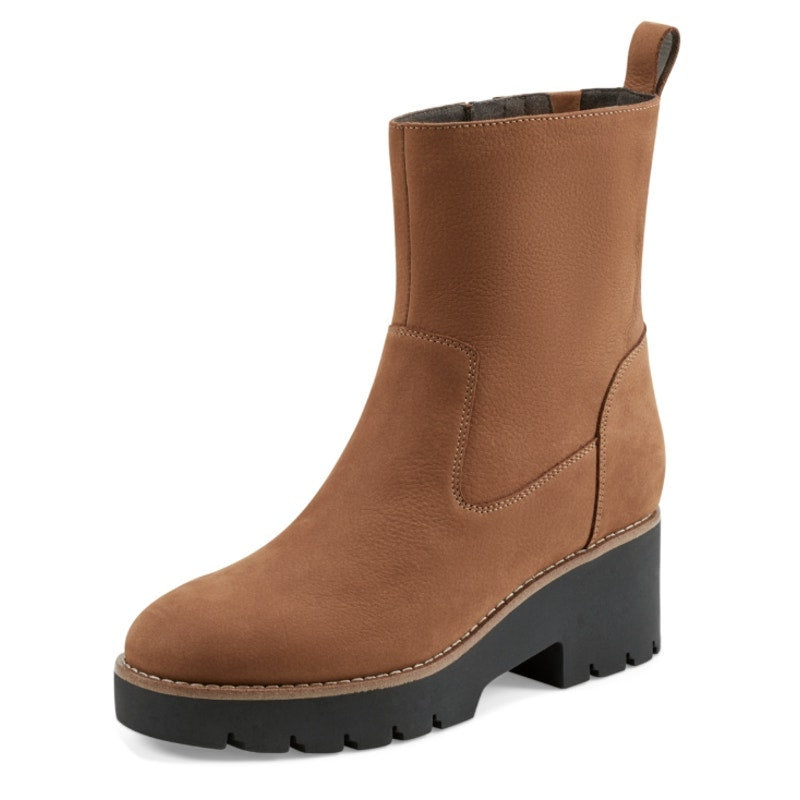 Easy Spirit Womens Morgan Lug-Sole Boots Size 10 WIDE Brown Suede NWOB