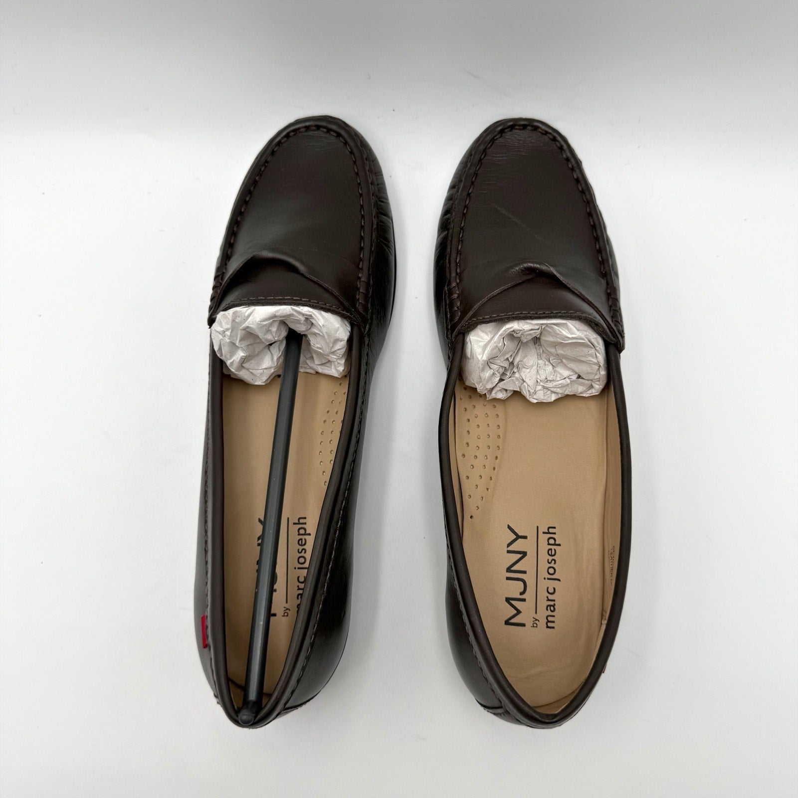 Marc Joseph New York Womens Beverley Road Loafers US 8 EU 39 Brown Leather NIB