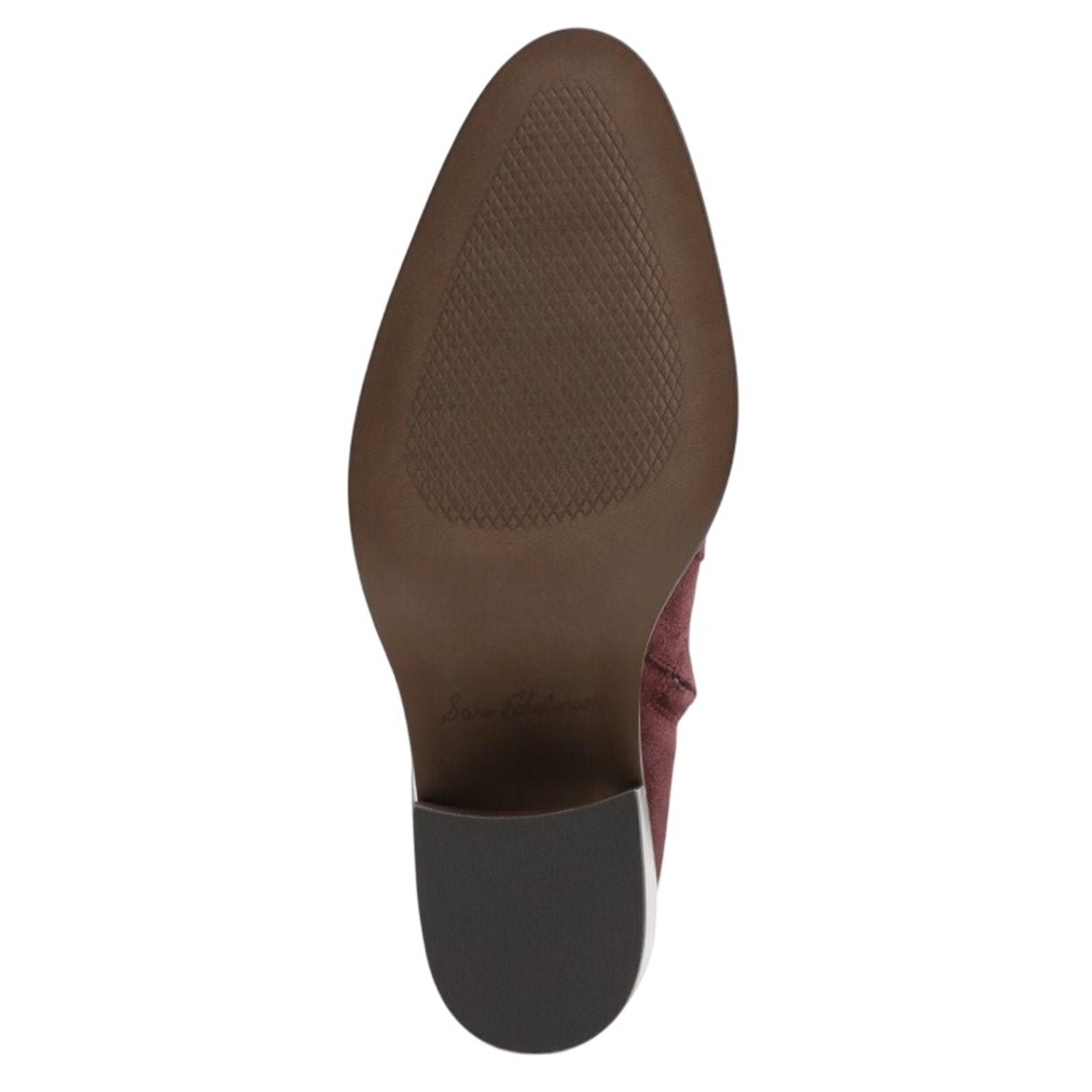 Sam Edelman Womens Simona Ankle Booties US 8.5 M Red Burgundy Suede Heeled NWOB
