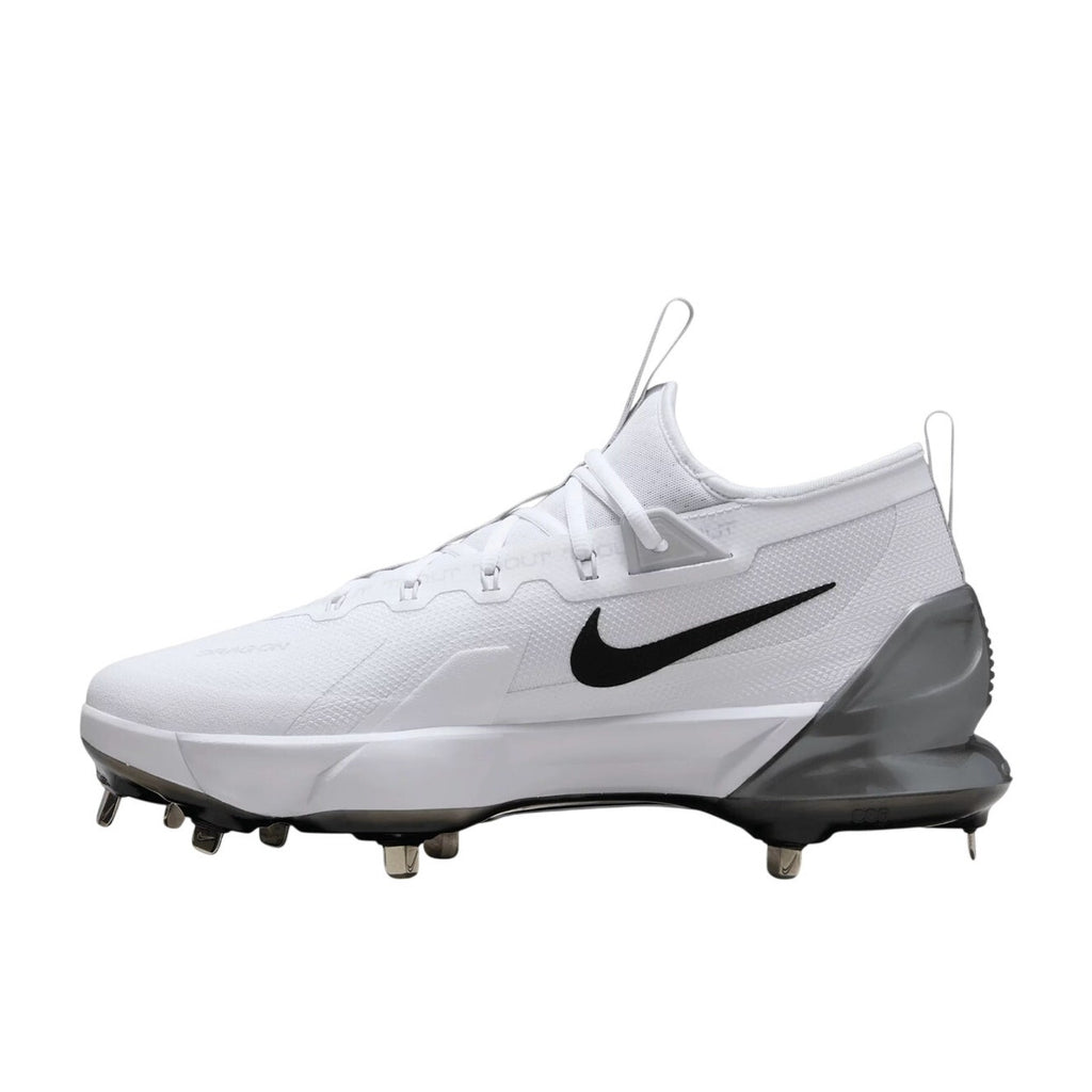 Nike Mens Force Zoom Trout 9 Elite Metal Baseball Cleat Size 7 White FB2906 NWOB