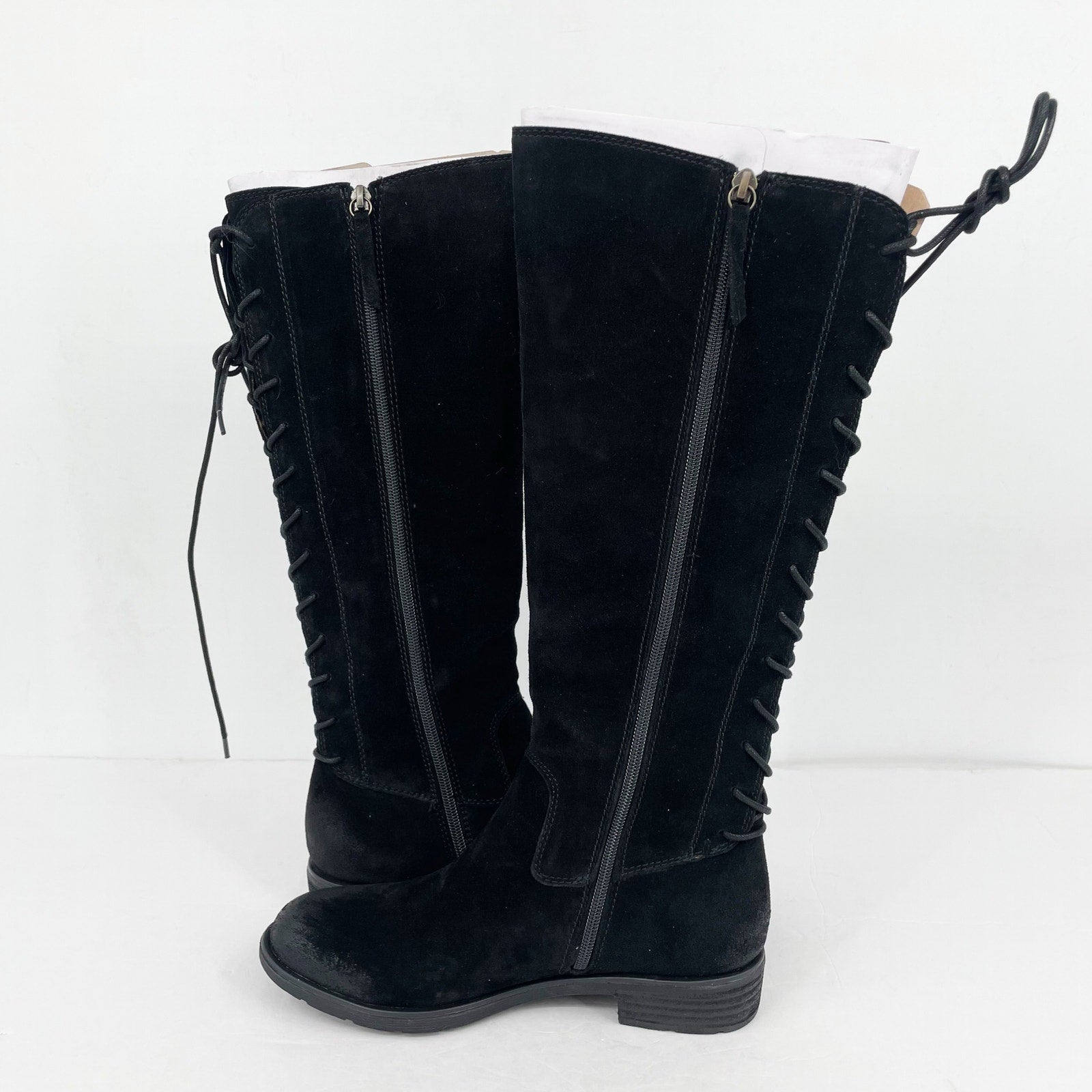 Sofft Womens Sharnell II Knee High Boot US 8 M EU 39 Black Suede Waterproof NWOB