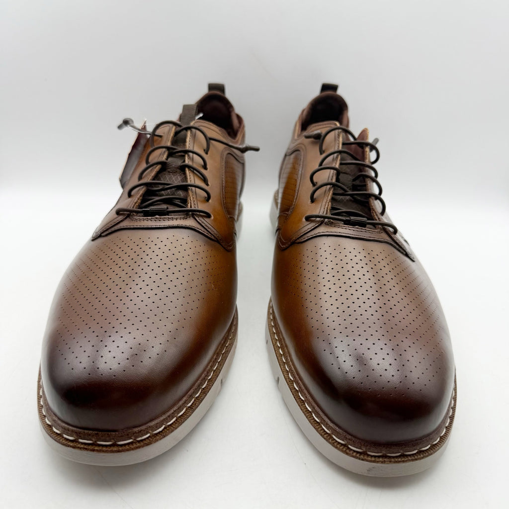 Stacy Adams Mens Sync Slip-On Oxfords Size 15 Wide Brown Leather NWOB