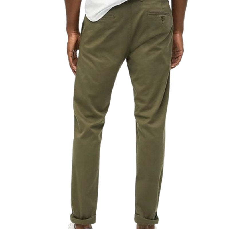 J.CREW Men's Slim-fit Flex Chino Pants 34x32 Catskill Green Flat Front H3167 NWT