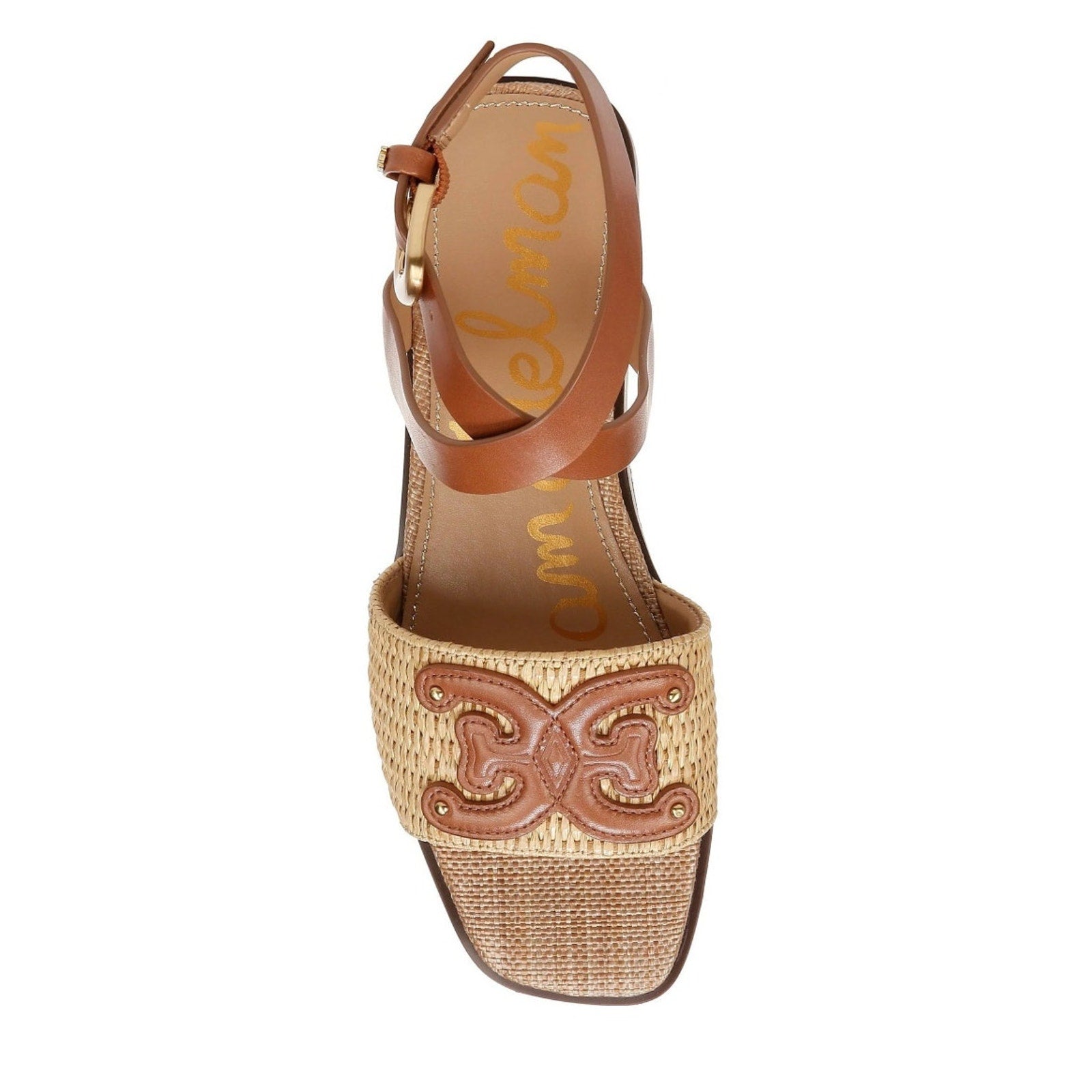 Sam Edelman Womens Ilsie Ankle Strap Sandals SIZE 6.5 Brown Leather NWOB