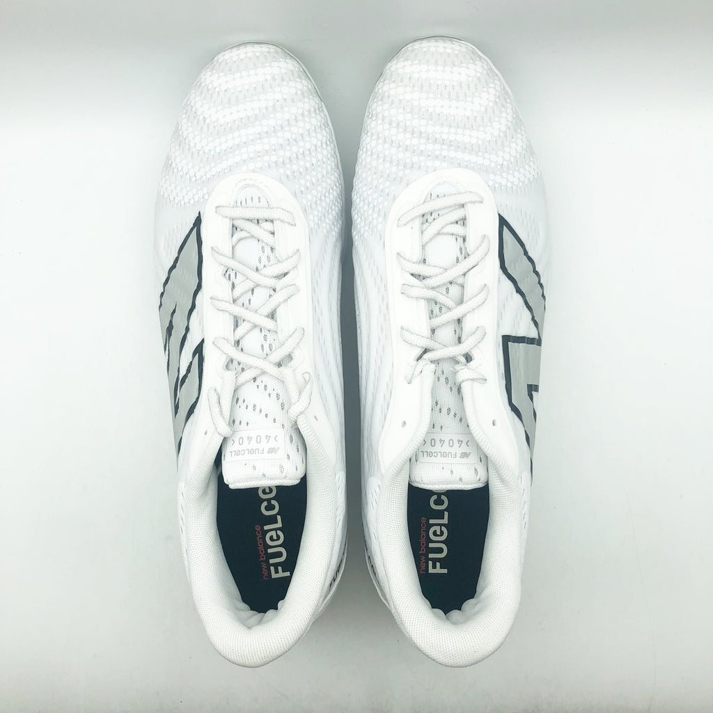New Balance Mens FuelCell 4040v7 Cleats Size 14 White Black Molded Baseball NWOB