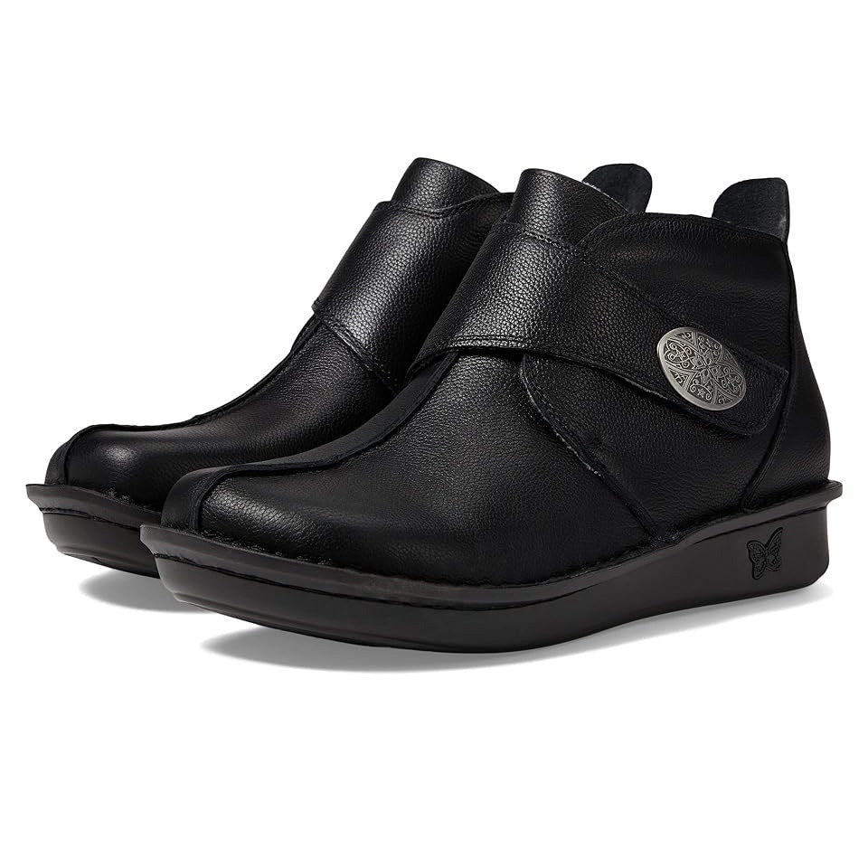 Alegria Womens Caiti Ankle Booties EU 35 US 5-5.5 Black Leather NIB
