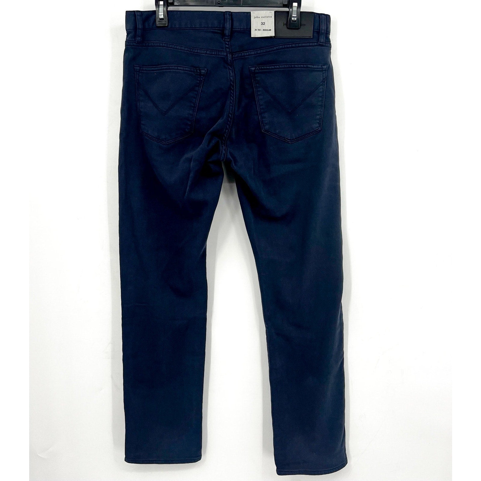 John Varvatos Mens J701 Weft Regular Fit Jeans 32x32 Dark Blue Denim NWT