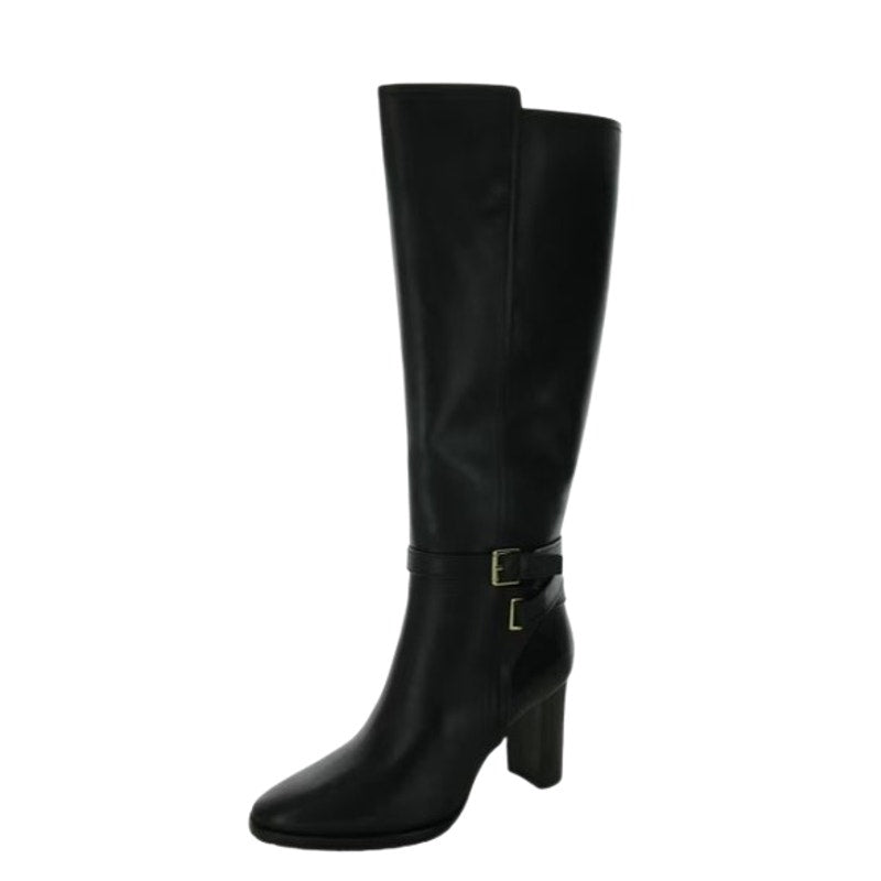 Lauren Ralph Lauren Womens Manchester Knee High Boots US 10 Black Leather NWOB