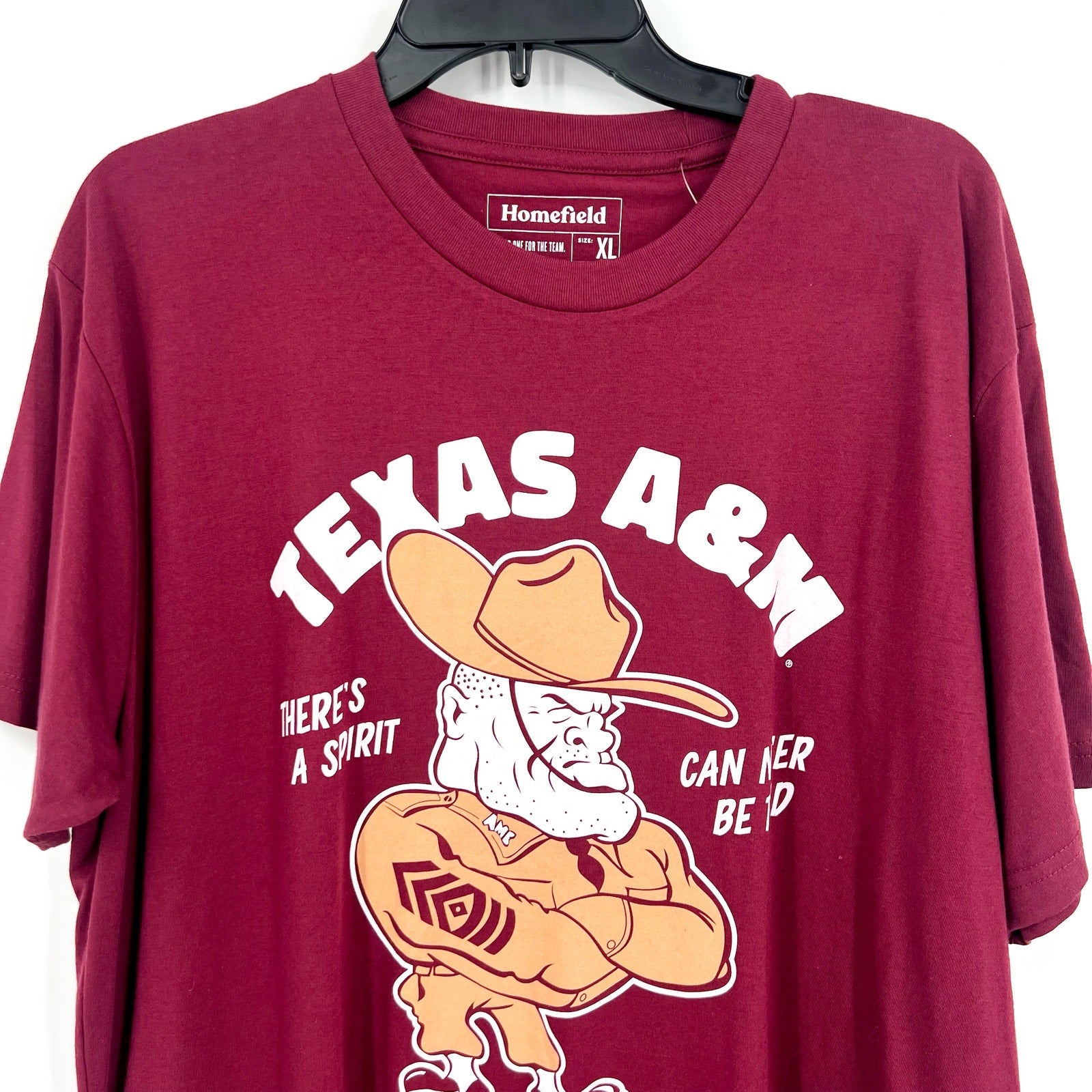 HOMEFIELD Mens Texas A&M Ol’ Sarge T-Shirt XL Maroon Short Sleeve NWT