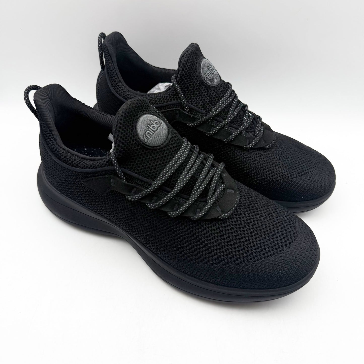 Snibbs Womens Orbit Work Sneakers US 10 EU 42 Black Soft Toe Shoe NIB