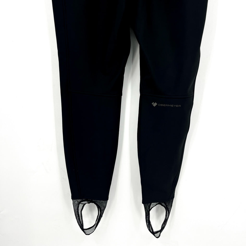 OBERMEYER Women's Jinks ITB Softshell Pants Size 10 Black Waterproof Stirrup NWT
