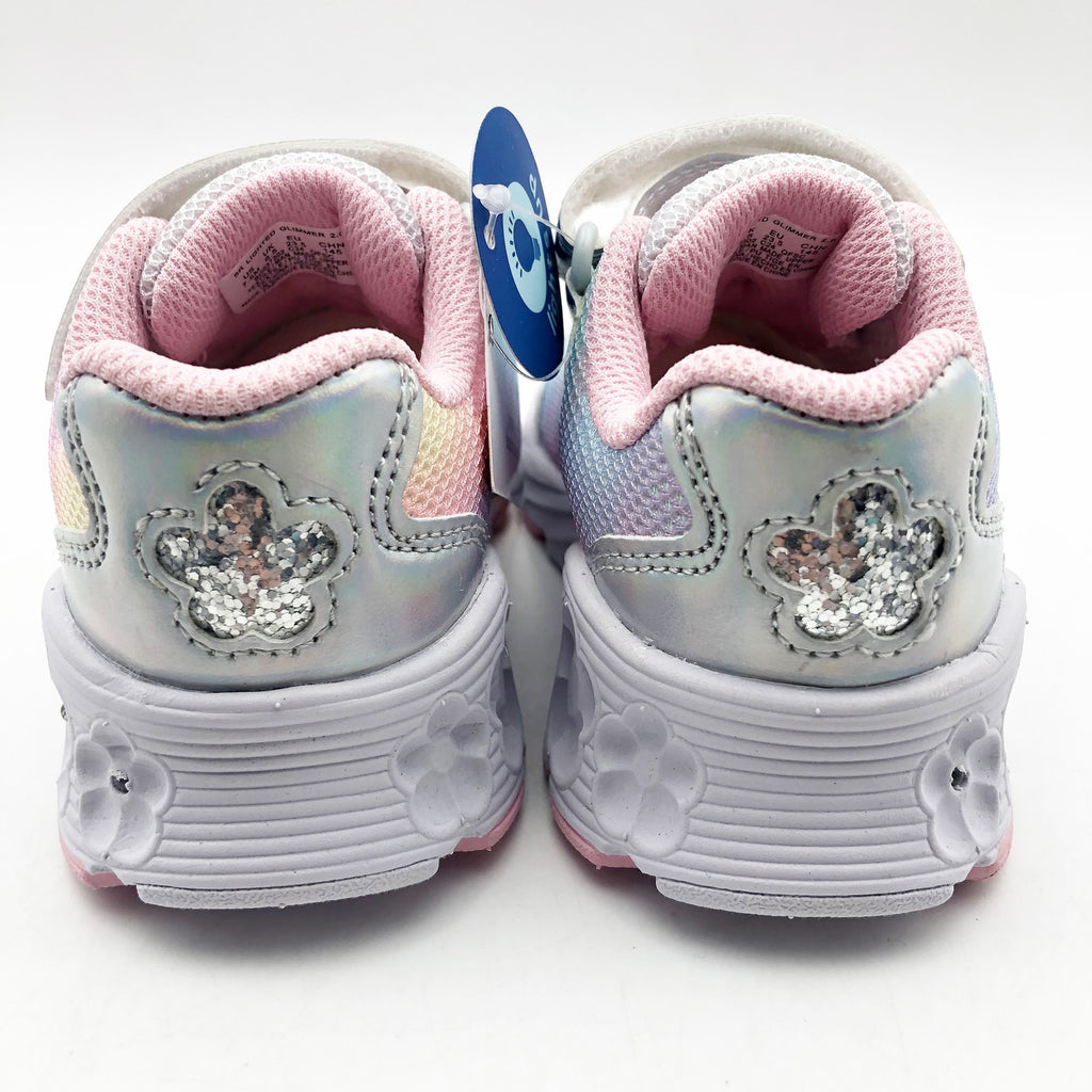 Stride Rite Girls SR Lighted Glimmer Sneaker 2.0 Size 3 WIDE Pink Kid Shoes NIB
