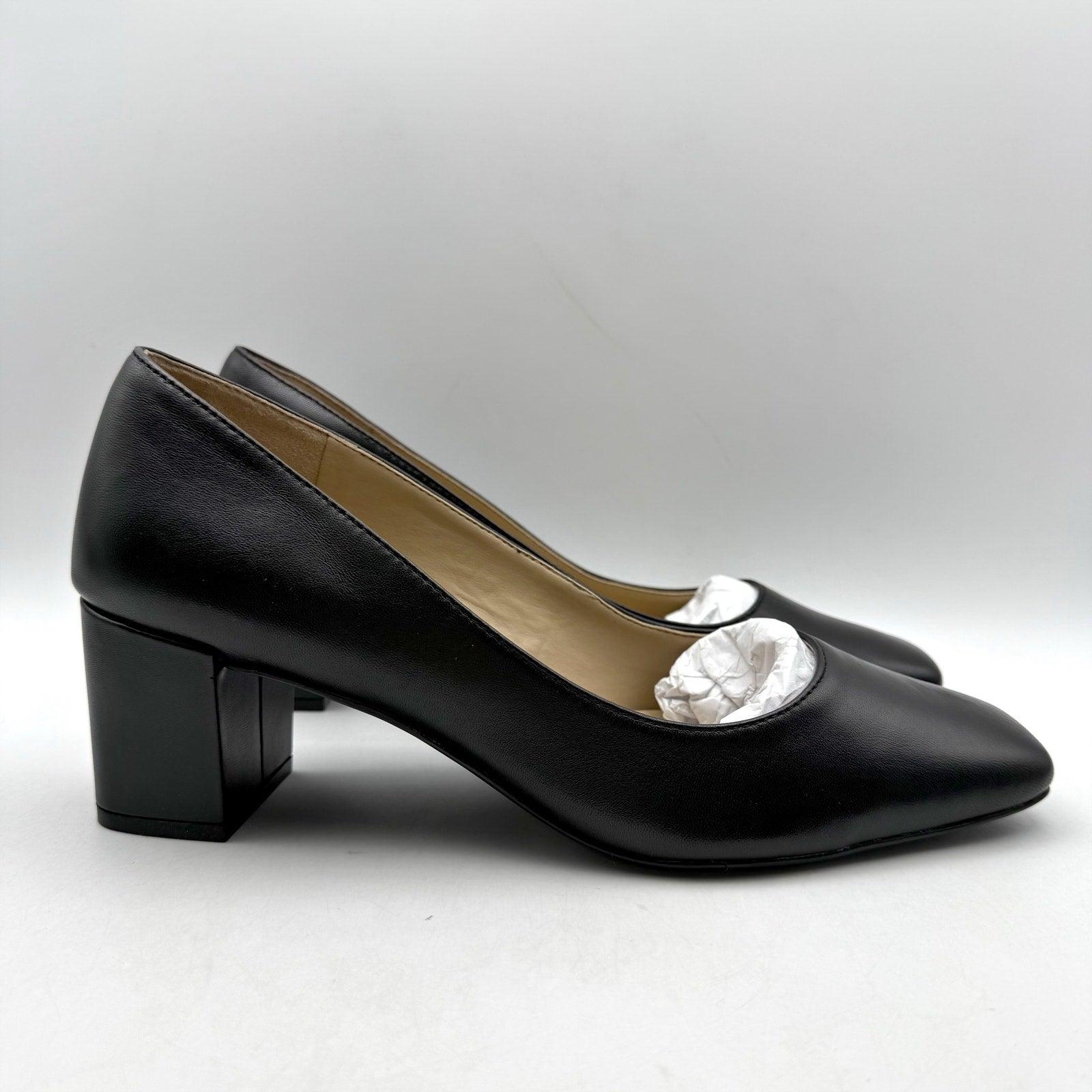 Naturalizer Womens Karina Pump US 10 Wide EU 41 Black Leather NIB