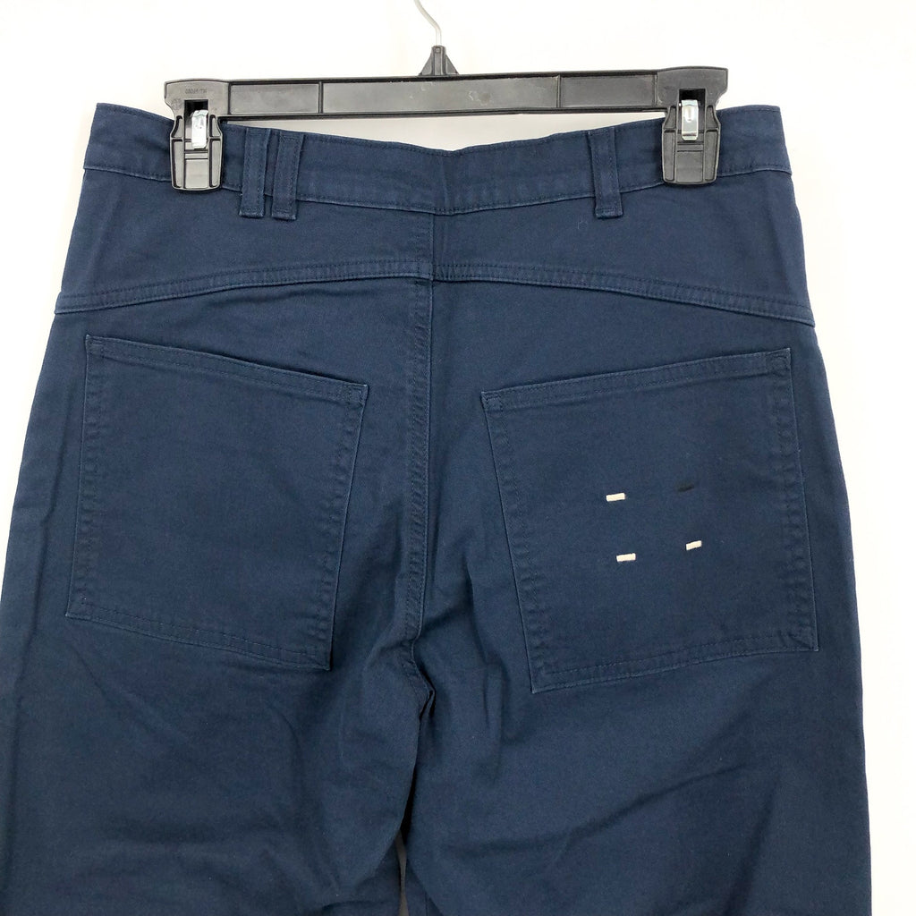 LABEL Womens Go-to Pants XS Navy Blue Relaxed Fit High Rise Crop Pockets NWT