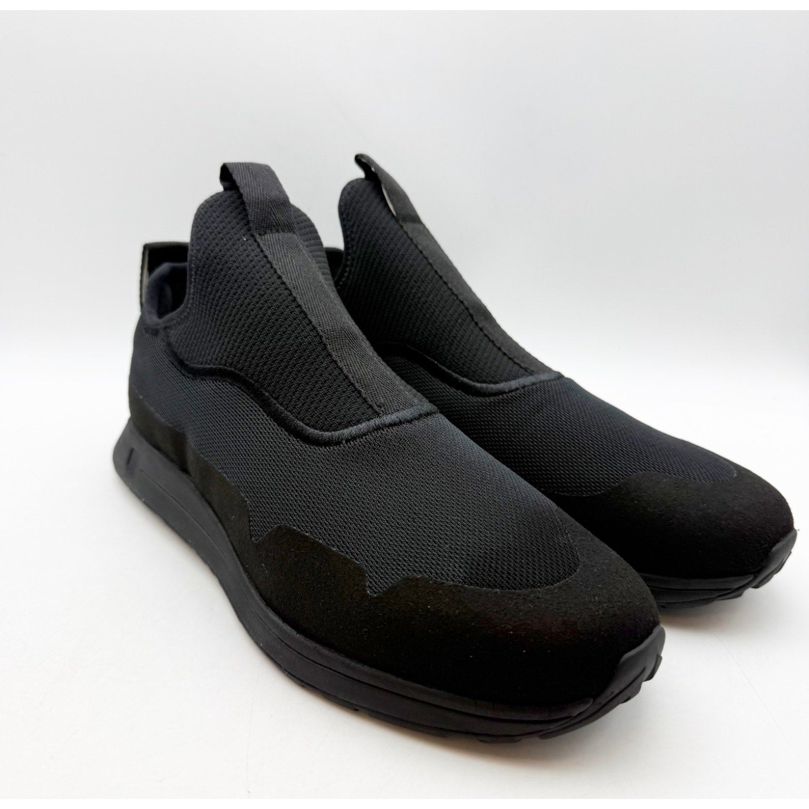 YORK Athletics Mens The Gail Recovery Trainer Sneakers US 8 Black Slip On NIB