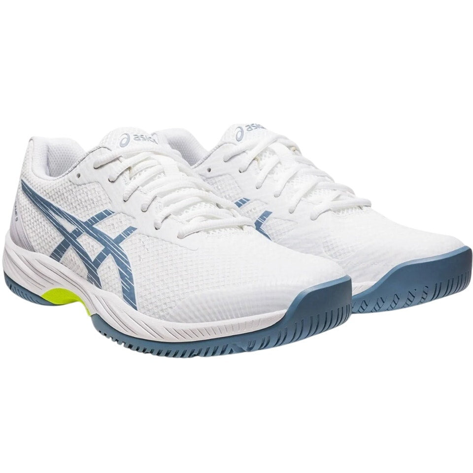 ASICS Mens GEL-Game 9 Athletic Shoes US 10 EU 44 White Blue Tennis Court NWOB