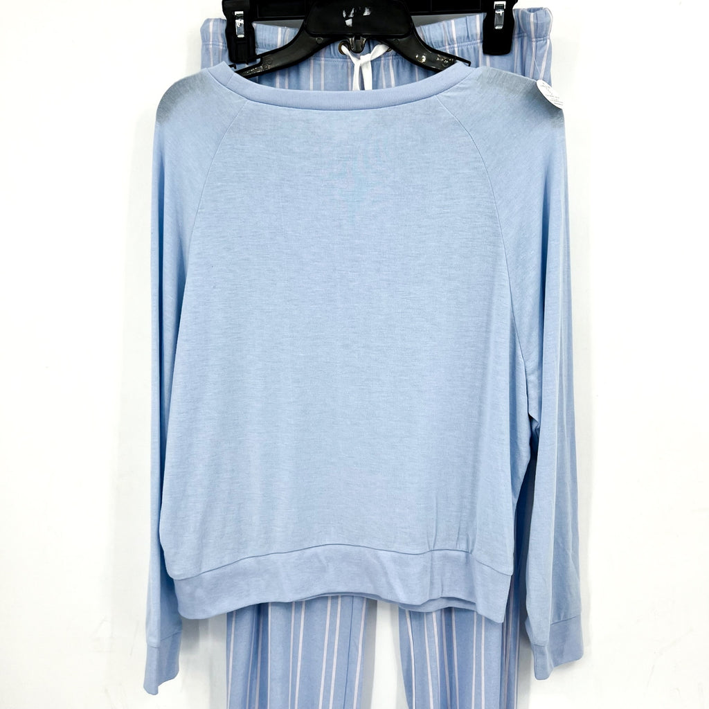 HONEYDEW Star Seeker Brushed Jersey Pajama Set Small Blue Moonstruck Stripe NWT