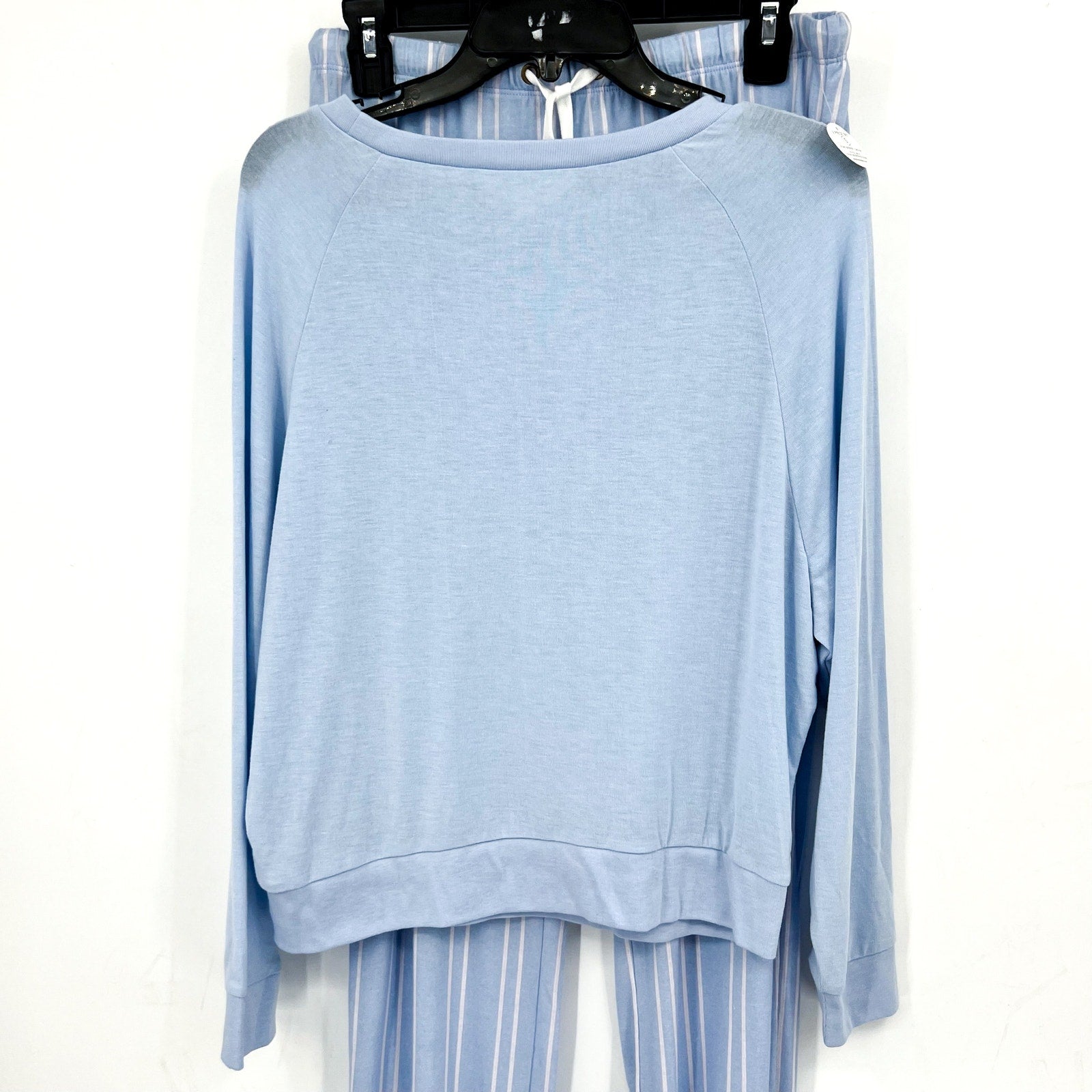 HONEYDEW Star Seeker Brushed Jersey Pajama Set Small Blue Moonstruck Stripe NWT
