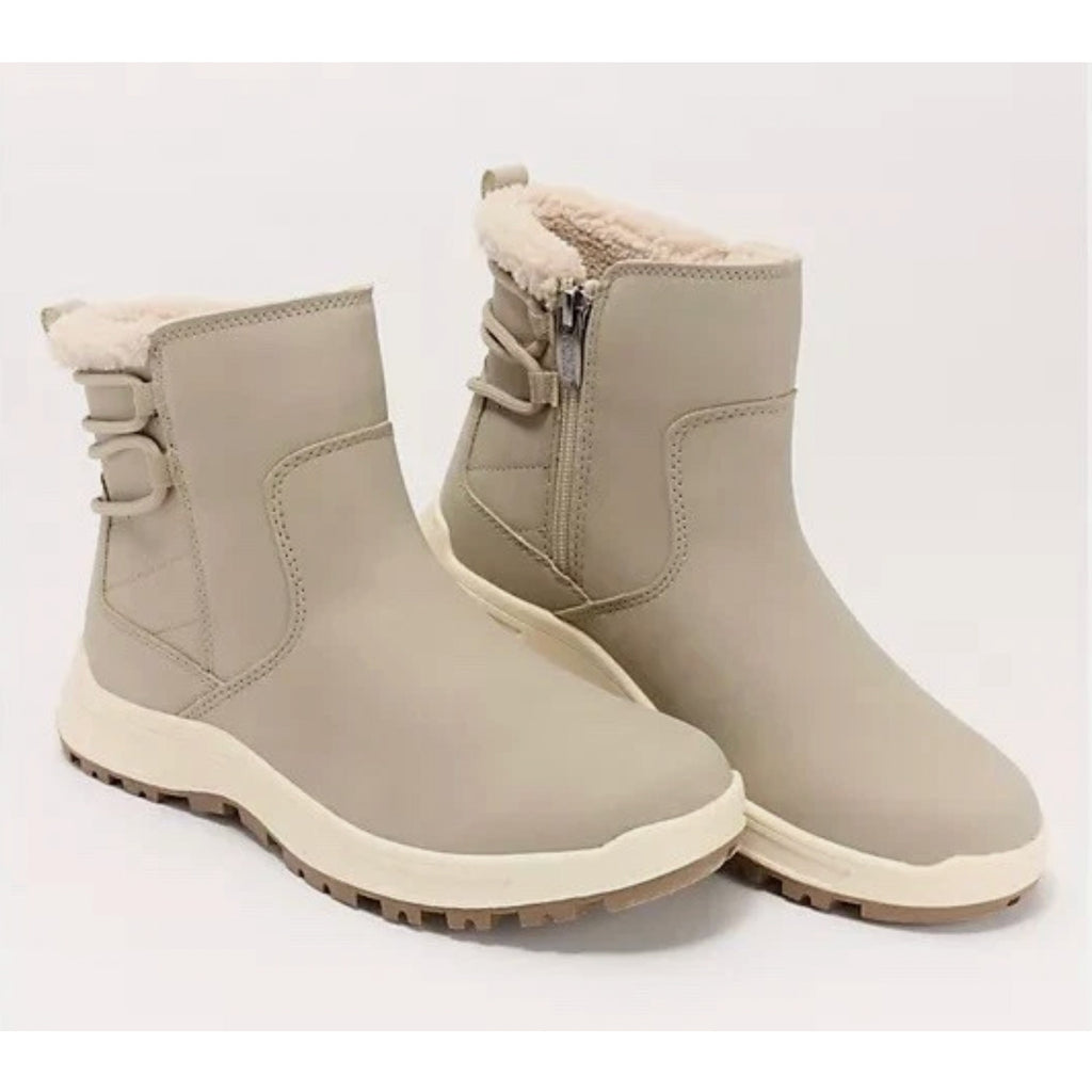 Khombu Womens Sarah Winter Boots Size 10 Taupe Grey Water-Repellant NIB