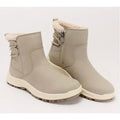 Khombu Womens Sarah Winter Boots Size 10 Taupe Grey Water-Repellant NIB