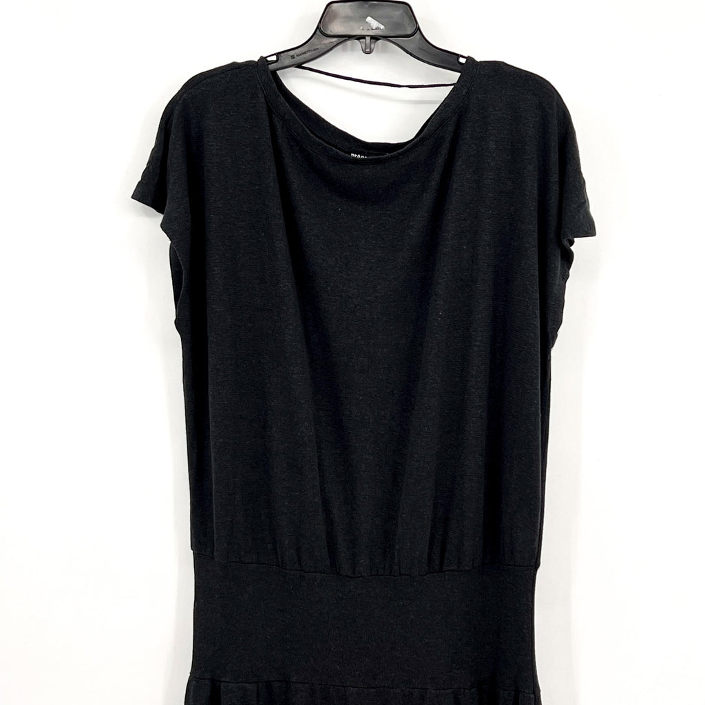 PRANA Women's Cozy Up Skyland Dress Large Black Stretch Boatneck NWT