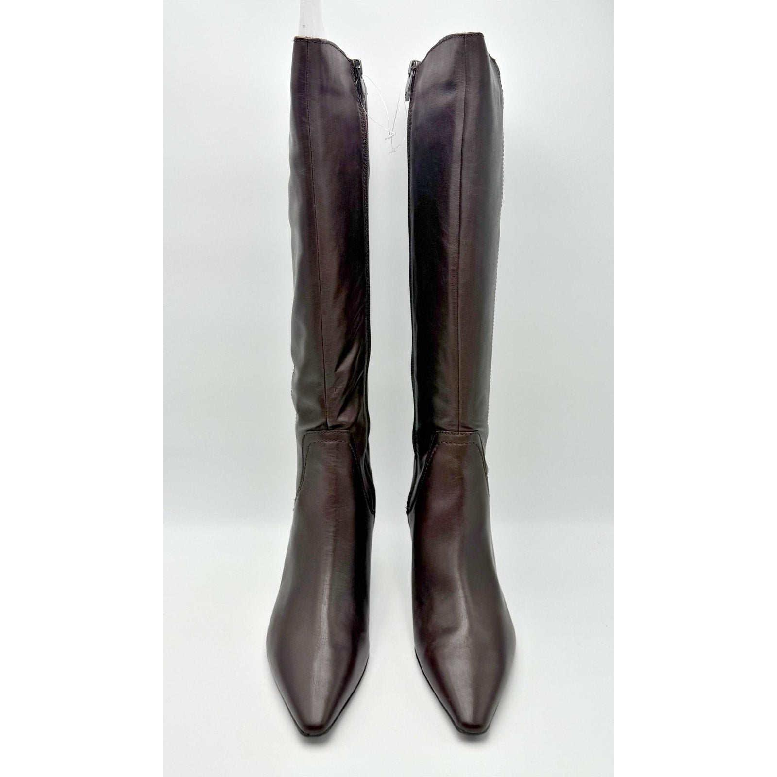 Naturalizer Women Deesha Knee High Boots US 8.5 M NARROW CALF Brown Leather NIB