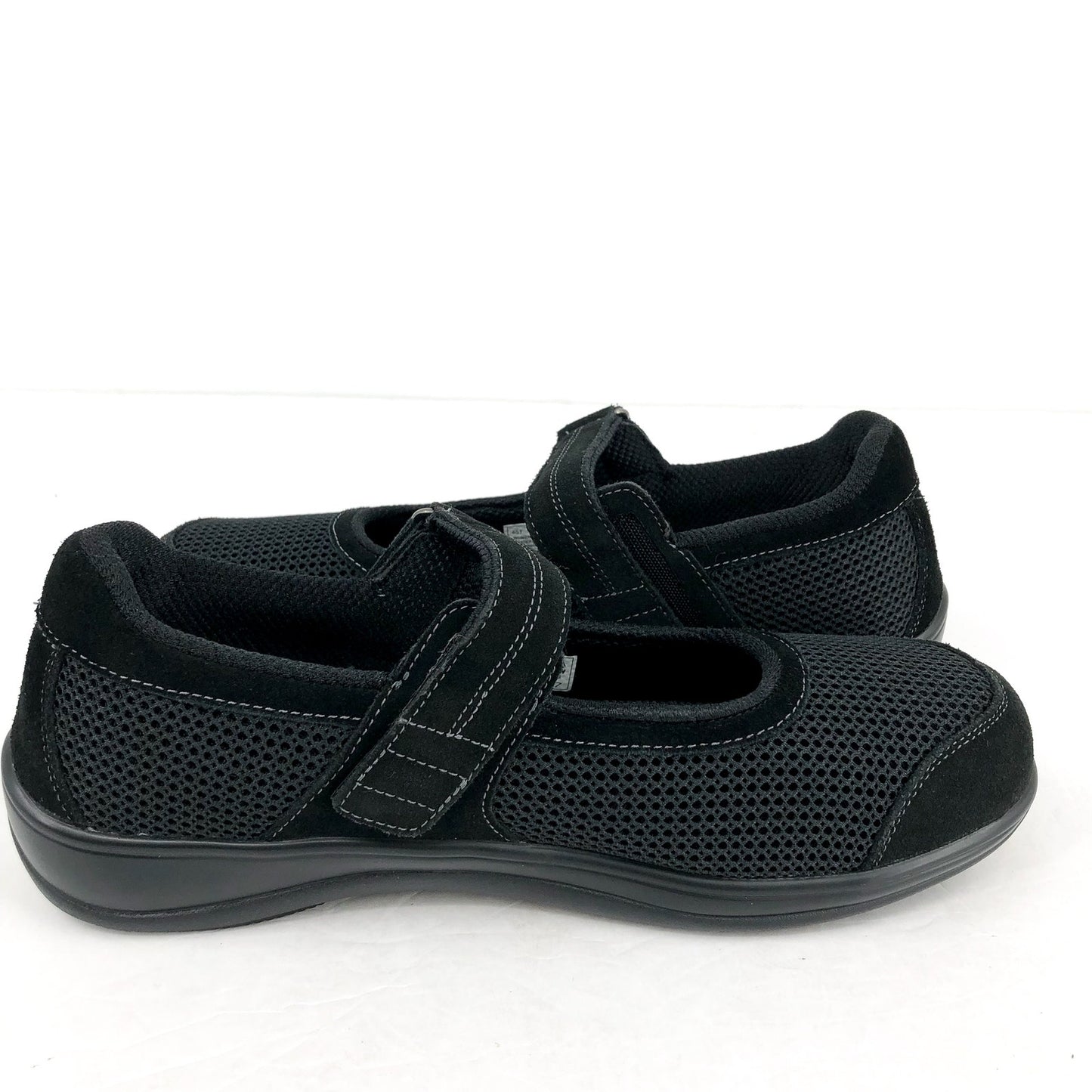 ORTHOFEET Womens Chattanooga Mary Jane Flat US 11 Narrow Black Suede NIB