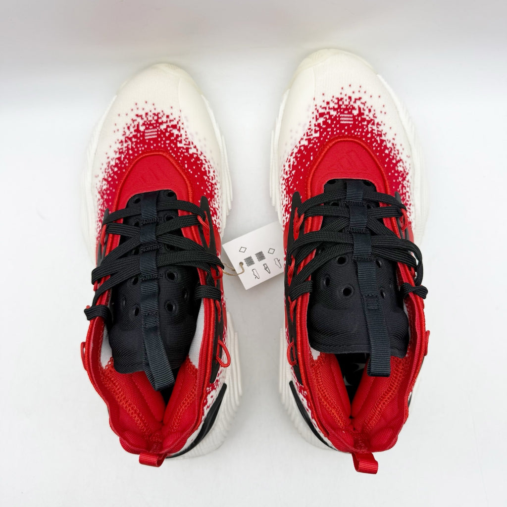 Adidas Trae Young 3 Basketball Shoes Mens 5 Womens 6 White Red Athletic NWOB