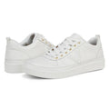 Vionic Womens Elise Casual Sneakers US 8 Wide EU 38.5 White Leather NIB