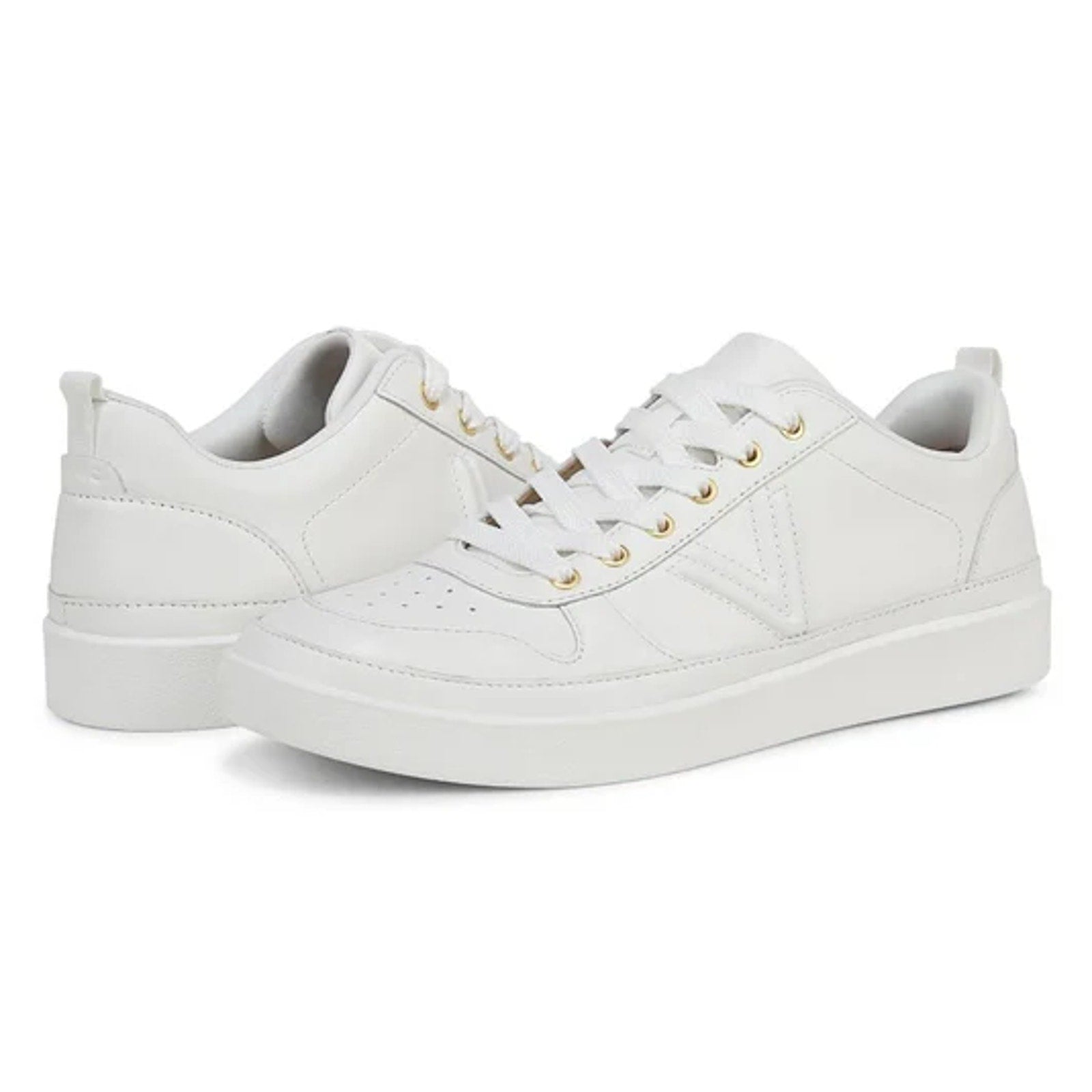 Vionic Womens Elise Casual Sneakers US 8 Wide EU 38.5 White Leather NIB