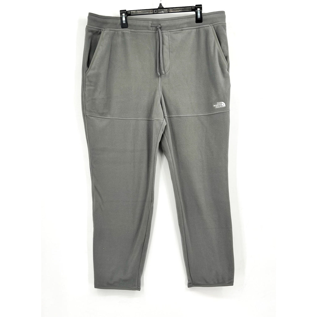 THE NORTH FACE Men's Glacier Fleece Pants XL Gray Smoked Pear Drawstring NWT