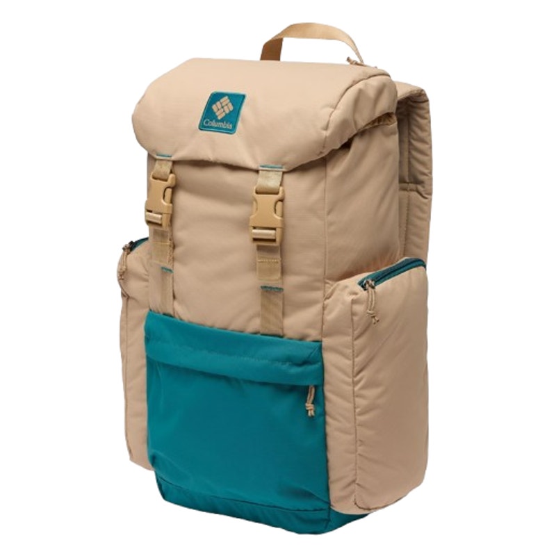COLUMBIA Trail Traveler 28L Rucksack Backpack One Size Tan Canoe River Blue NWT