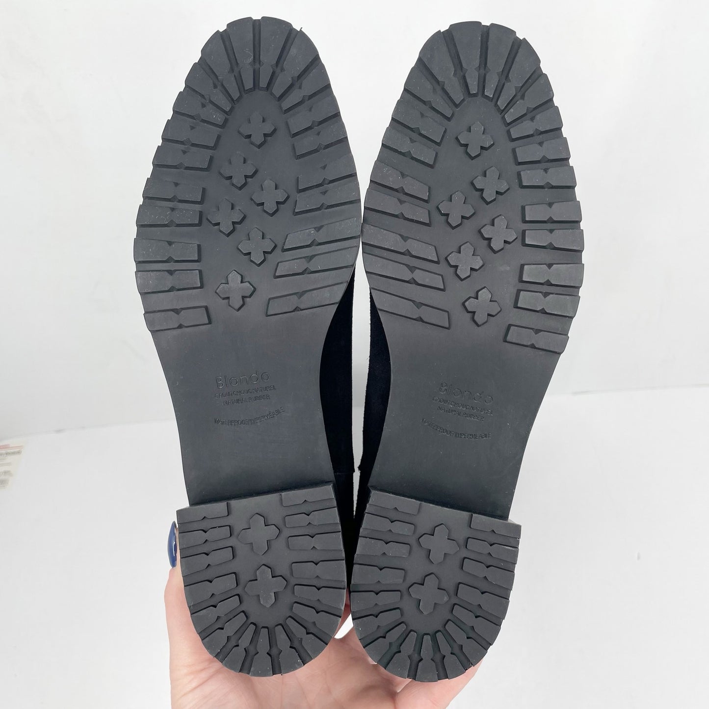 Blondo Womens Sierra Waterproof Riding Boot US 8M EU 38-39 Black Suede NIB