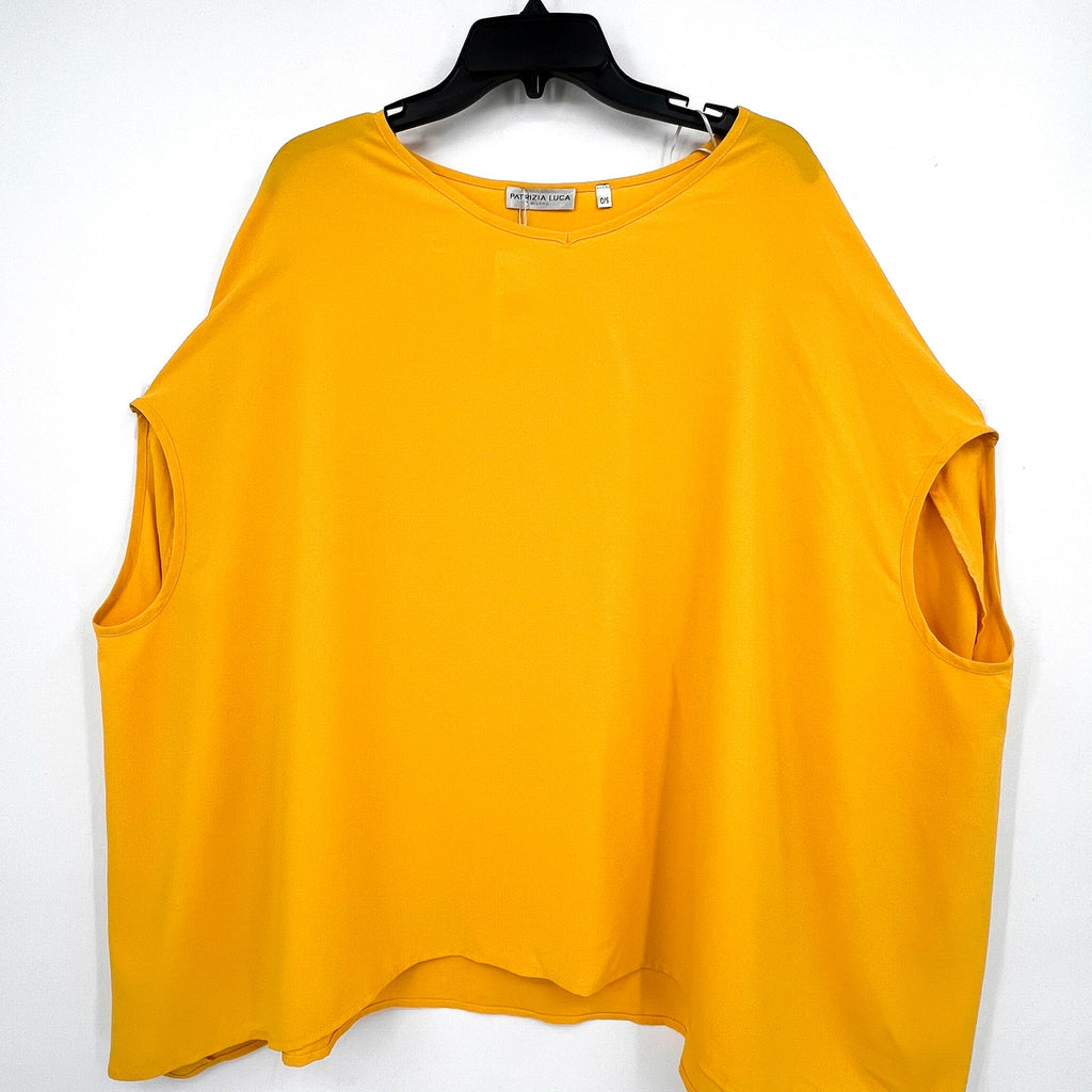 PATRIZIA LUCA Women's Oversized Caftan Tunic Top One Size Bright Yellow NWT