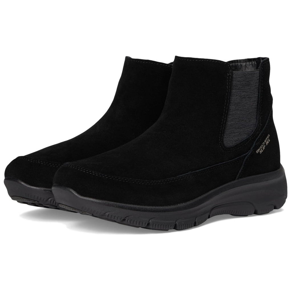 Skechers Womens Slip Ins Easy Going Icon Ankle Chelsea Boots Size 8.5 Black NIB