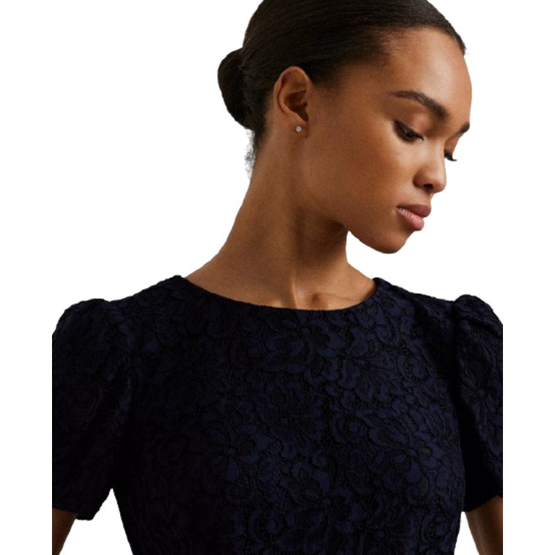 Lauren Ralph Lauren Women's Floral Lace Sheath Dress Size 10 Black SS NWT