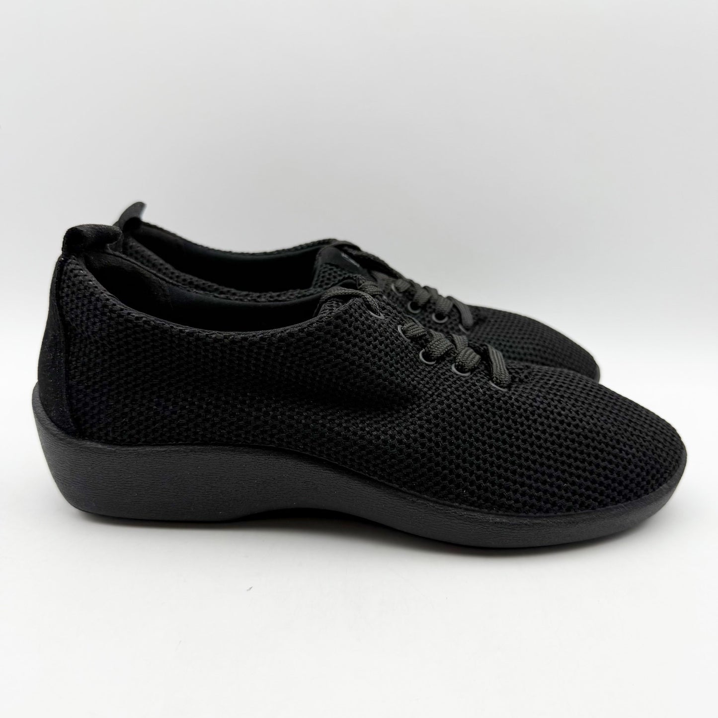Arcopedico Womens Net 3 Oxford Sneakers EU 39 US 8-8.5 Black Knit NWOB