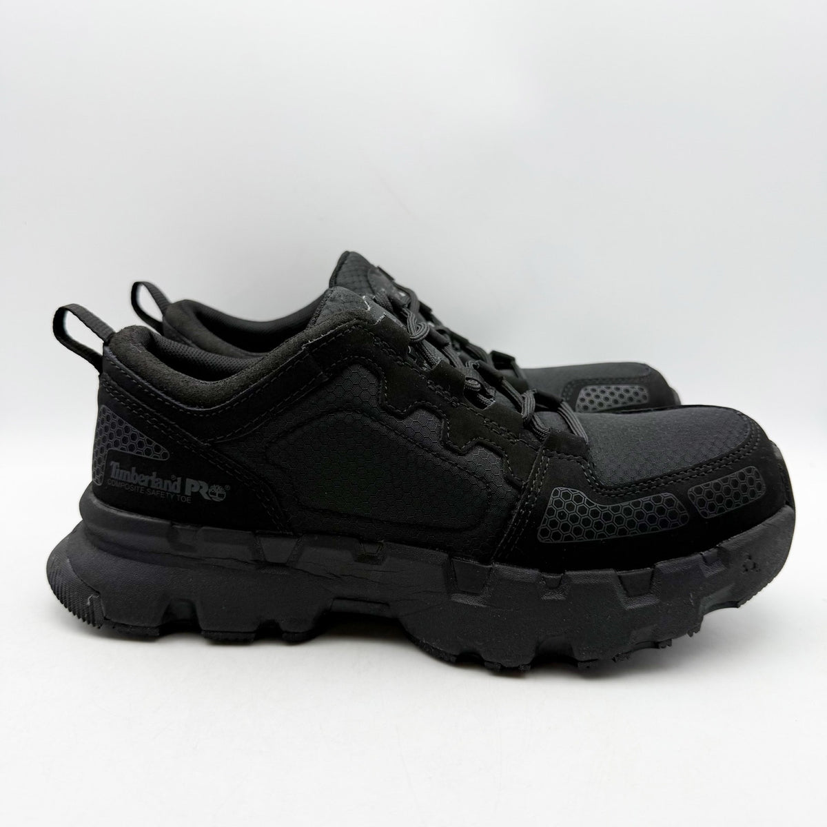 Timberland Pro Womens Powertrain EV CT Work Sneakers Size 8.5 Black Comp Toe NIB