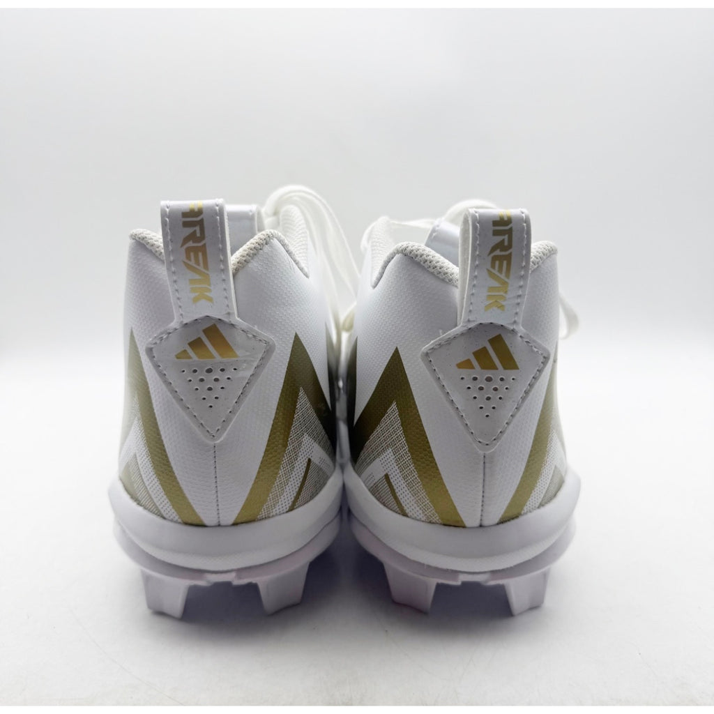 Adidas Men's Freak Spark MD 23 Football Cleats Size 11 White Gold Athletic NWOB