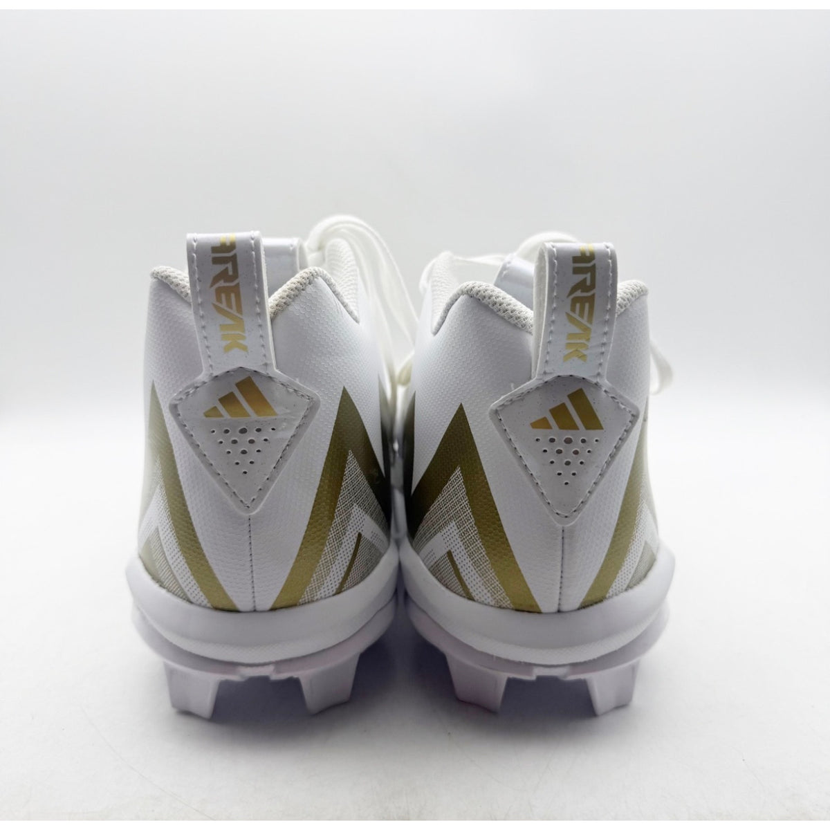 Adidas Men's Freak Spark MD 23 Football Cleats Size 11 White Gold Athletic NWOB
