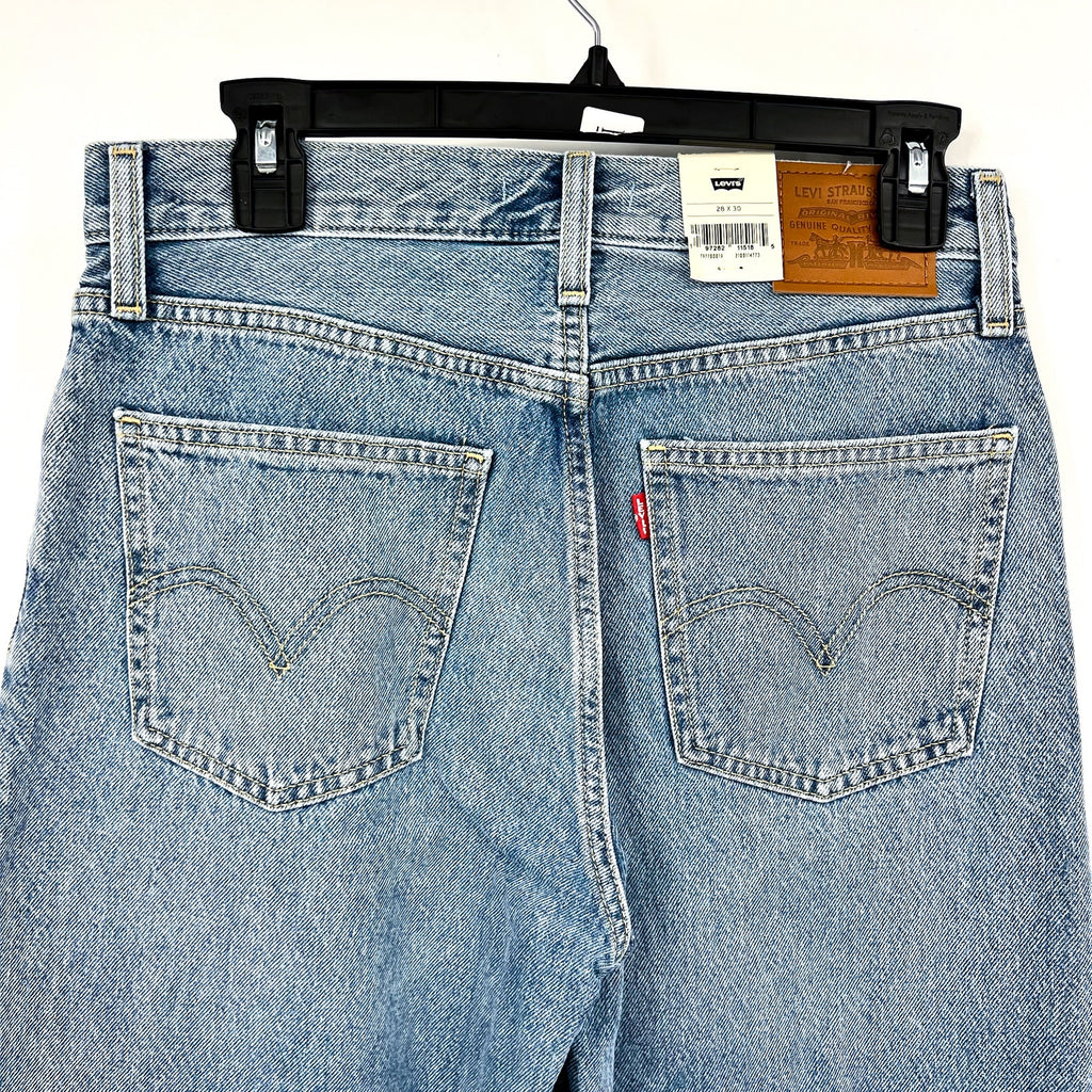 LEVI'S Womens Dad Straight Jeans 28x30 Size 6 Far And Wide Light 79770-0019 NWT