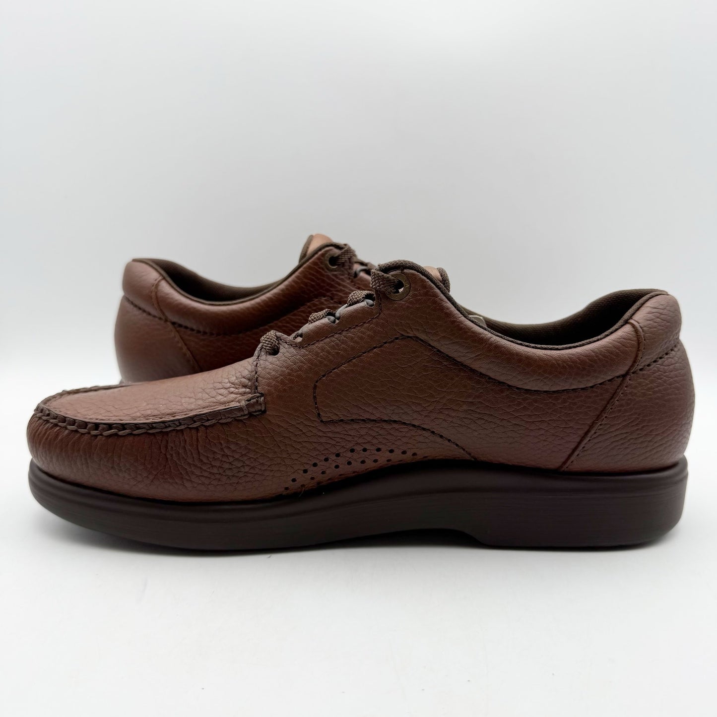 SAS Mens Bout Time Lace Up Shoes US 10.5 M EU 41 Brown Leather NIB