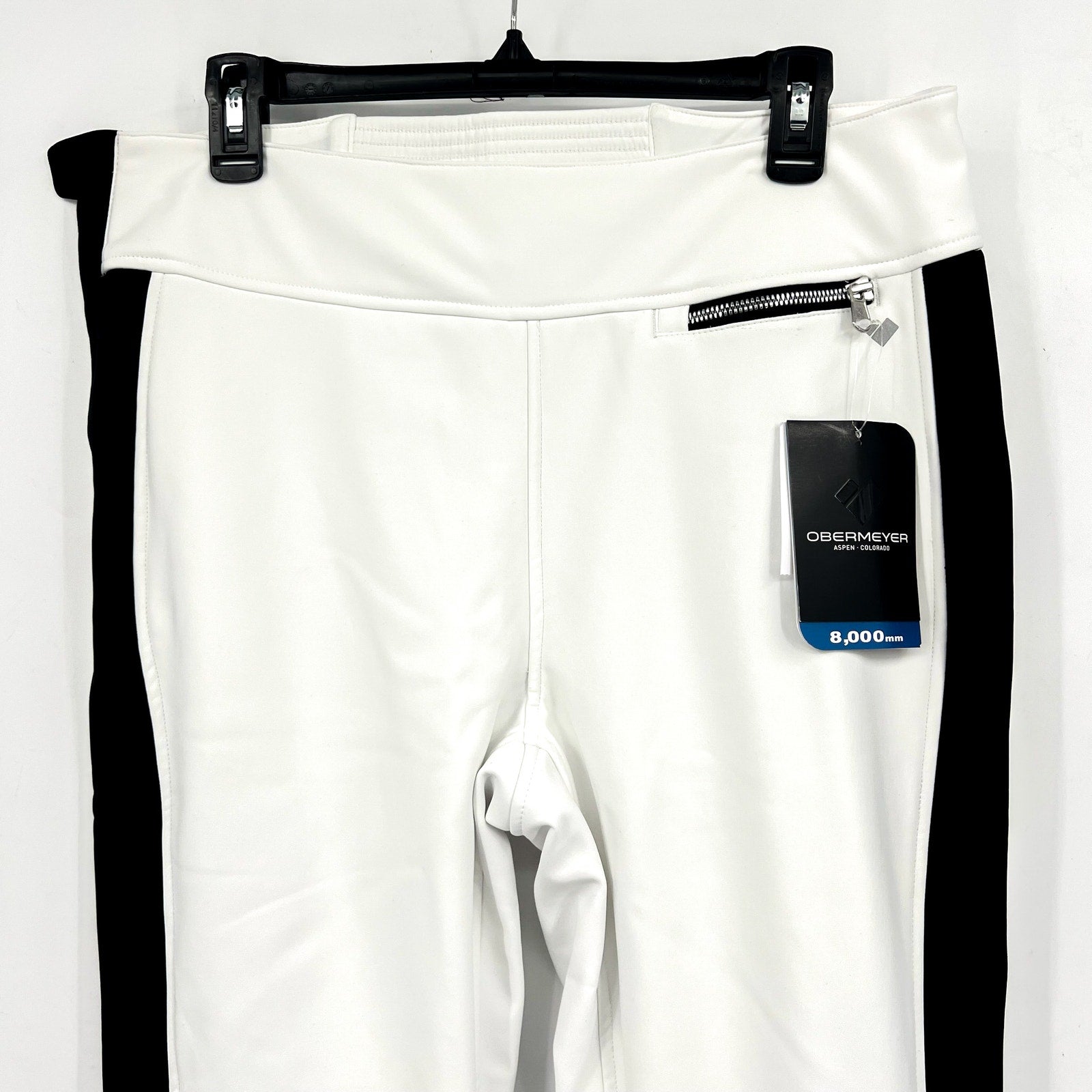 Obermeyer Womens Jinks ITB Softshell Ski Pants Size 14 White Waterproof NWT