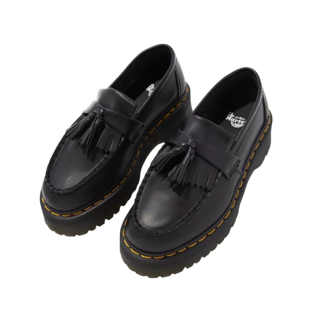 Dr. Martens Womens Audrick Platform Loafers US 11 EU 43 Black Nappa Lux NWOB