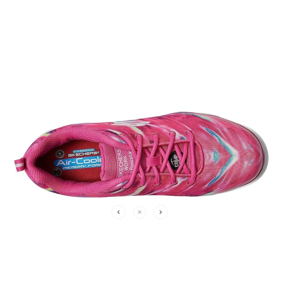 Skechers Women's Sure Track Work Shoes Size 7.5 Hot Pink Comp Toe SR NIB